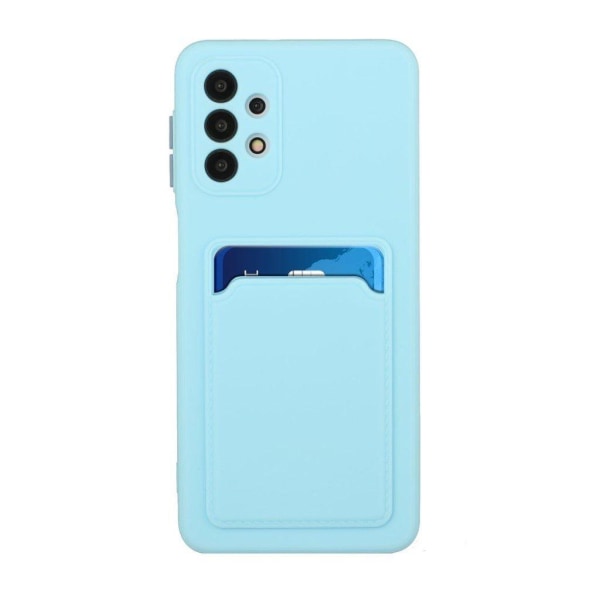 Card Holder Cover til Samsung Galaxy A72 5g - Babyblå Blue