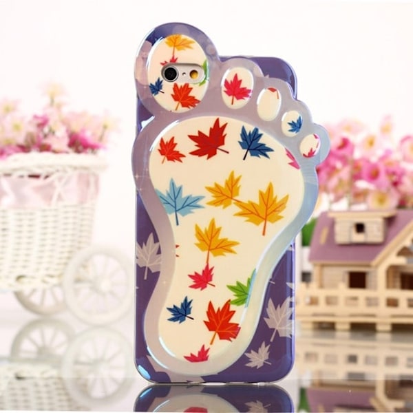 3D Foot (Värikkäät Vaahterapuun Lehdet) iPhone 6 Suojakuori Multicolor