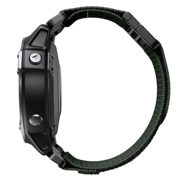 Garmin Fenix 7X / 7X Pro / 6X QuickFit 26mm klockarmband Nylon Loop Justerbart handledsband - Militärgrön Grön