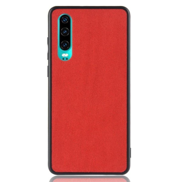 Huawei P30 retro siden kombo fodral - Röd Röd