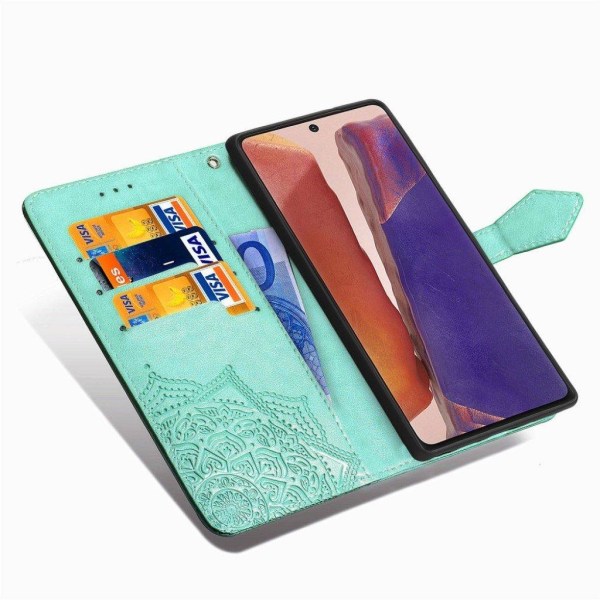 Mandala Samsung Galaxy Note 20 5G / Note 20 Flip case - Cyan Green