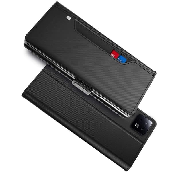 Phone Etui med Make-up Mirror og Slick Design til Xiaomi 13 Pro - Svart Black