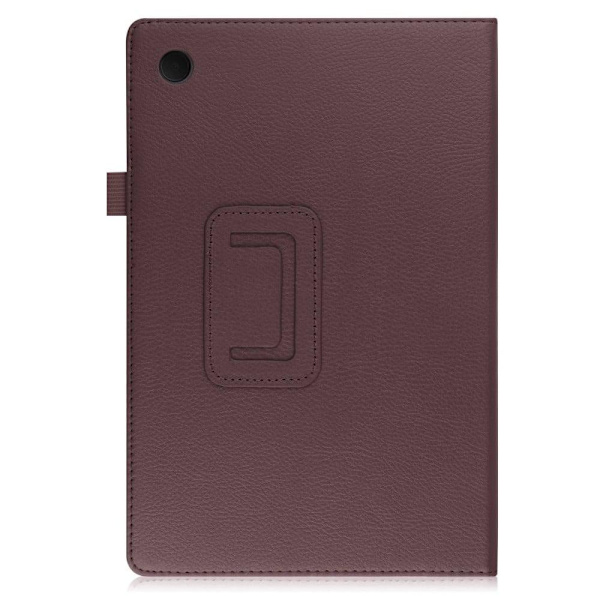Taitettava kotelo, jossa on Lichi-kuosi Samsung Galaxy Tab A8 10.5 (2021) - Ruskea Brown
