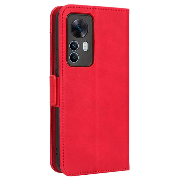 Moderni Nahkalaukku For Xiaomi 12T / 12T Pro / K50 Ultra - Punainen Red