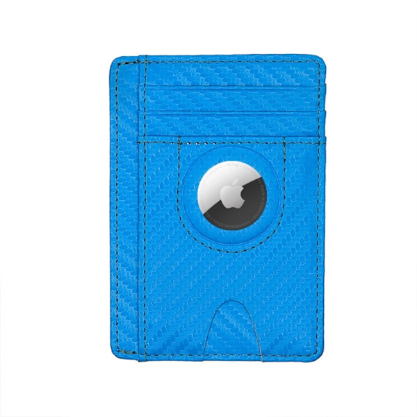 AirTags slanke etui i karbonfiber - Blå Blue