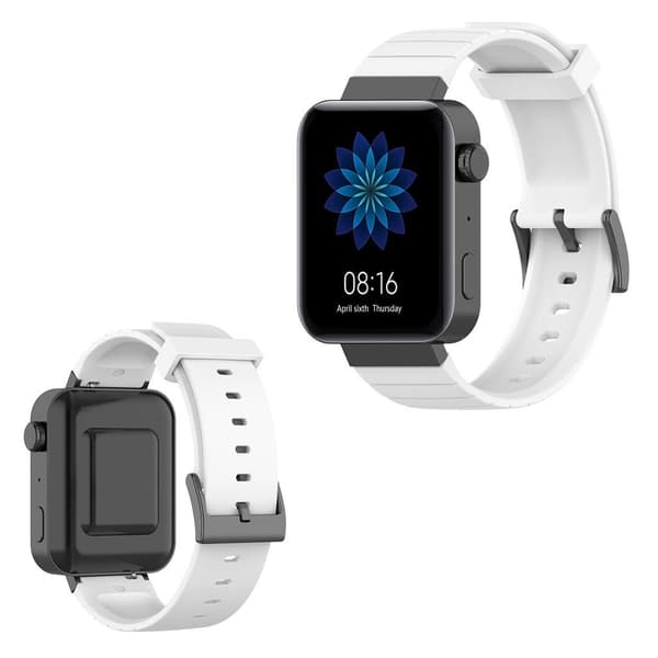 Xiaomi Mi Watch coolt klockarmband i silikon - Vit Vit