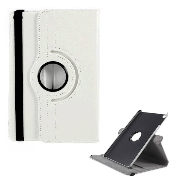 iPad Mini (2019) Litchi läderfodral - Silver Silvergrå
