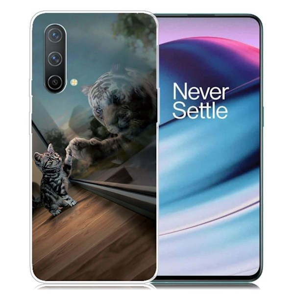 Deco OnePlus Nord CE 5G Suojakotelo - Mirror Kissa Multicolor
