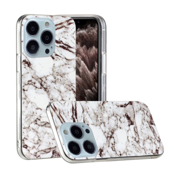 Marble iPhone 13 Pro Suojakotelo - Valkoinen White