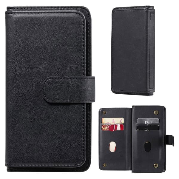 Samsung Galaxy A82 5G etui med pung / 10 kortpladser – Sort Black