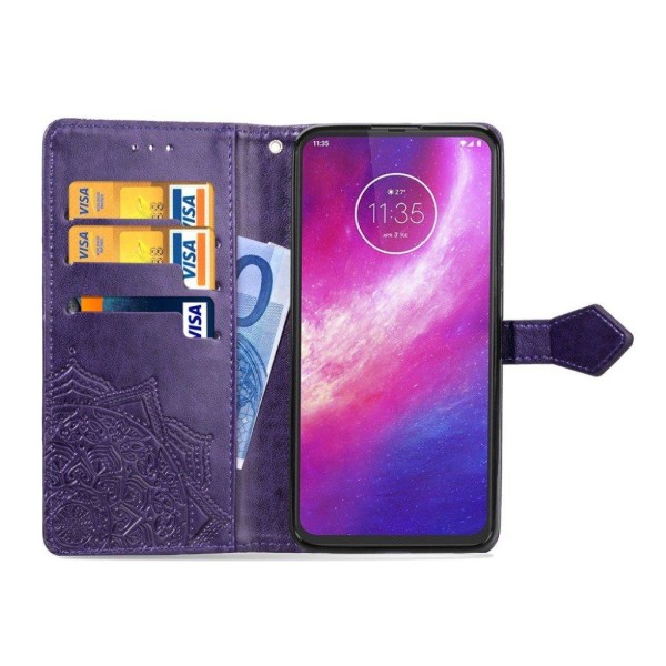 Mandala Motorola Moto G8 Power etui - Lilla Purple