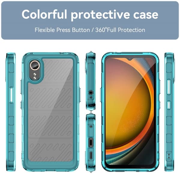 Samsung Galaxy Xcover 7 smart akryldeksel - Gjennomsiktig Blå Blue