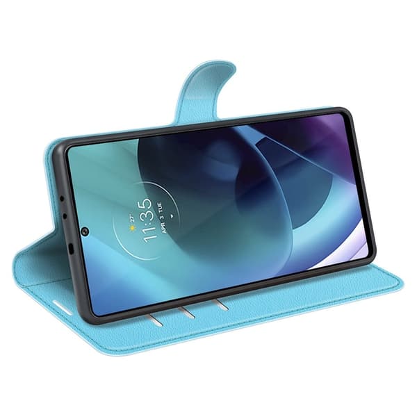 Classic Motorola Moto G71 5G Flippetui - Blå Blue