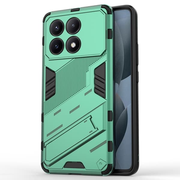 Iskunkestävä hybridisuoja modernilla kosketuksella Xiaomi Redmi K70E - Vihreä Green