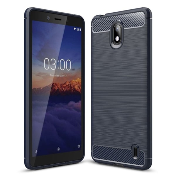 Carbon Flex Nokia en Plus deksel - Dark Blue Blue