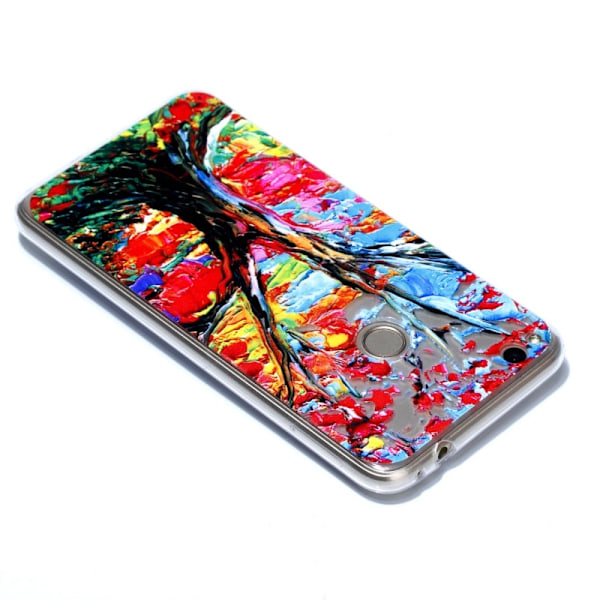 Huawei Honor 8 Lite retrotyylinen suojakuori - Puunrunko Multicolor