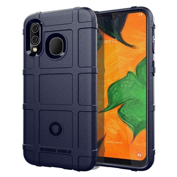Rugged Shield kuoret - Samsung Galaxy A40 - Sininen Blue