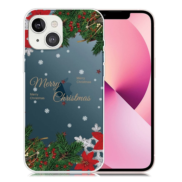 Juleveske til iPhone 13 Mini - Tre Og Snøfnugg Multicolor