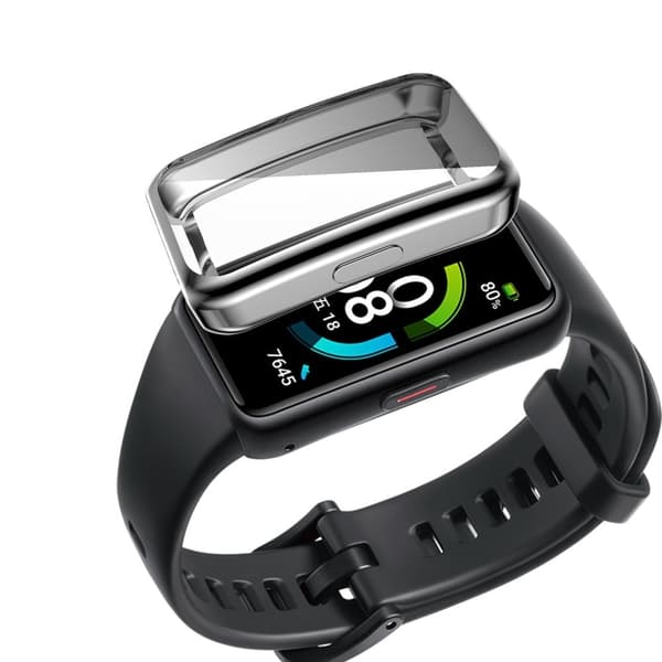 Honor Band 6 galvanisering av TPU-deksel - Sølv Silver grey