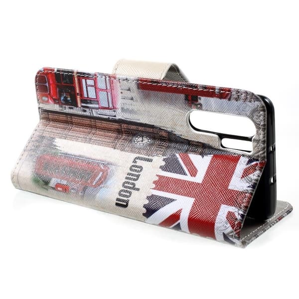 Huawei P30 Pro Krysstekstur Skinnetui Med Mønster - London Multicolor