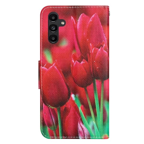 Wonderland Samsung Galaxy A24 4G Flippetui - Tulip Red