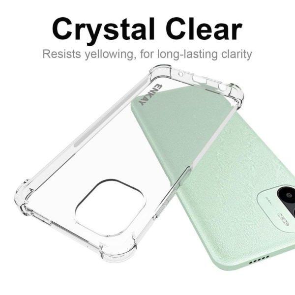 ENKAY klart faldsikkert etui til Xiaomi Redmi A1 Transparent