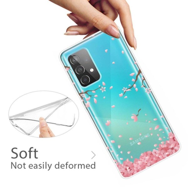 Deco Samsung Galaxy A72 5G kotelot - Putoava Kukka Pink