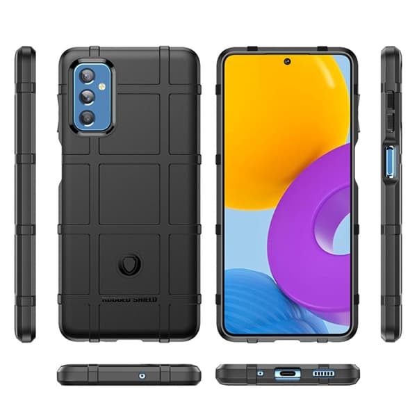 Rugged Shield Samsung Galaxy M52 5G skal - Svart Svart