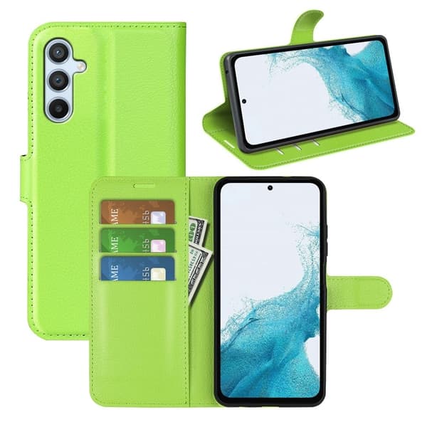 Classic Samsung Galaxy A54 Läppäkotelo - Vihreä Green