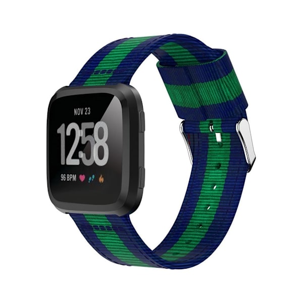 Vaihtoranneke Fitbit Versa-kellolle - Sininen, vihreä Multicolor