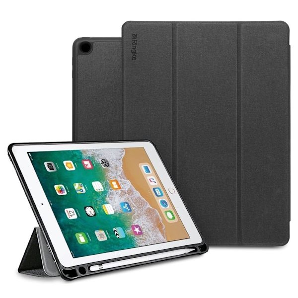 RINGKE SMART CASE - iPad 2018 9.7inch - Musta Black