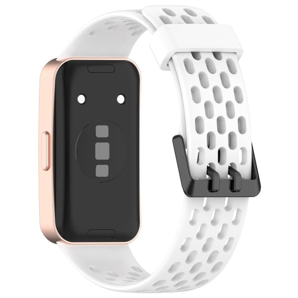 Huawei band 9 / 9 NFC / 8 / 8 NFC Erstatningsbånd Justerbart silikonklokkerem - Hvit White