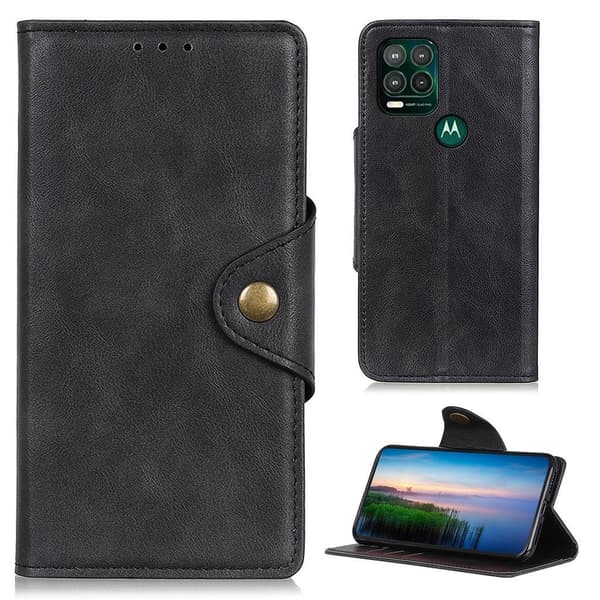 Alpha Motorola Moto G Stylus 5G læder flip etui - Sort Black