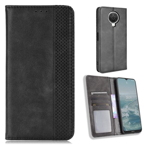 Bofink Vintage Nokia G10 / G20 / 6.3 Læder Etui - Sort Black