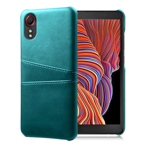 Samsung Galaxy Xcover 5 skal med korthållare - Grön Grön