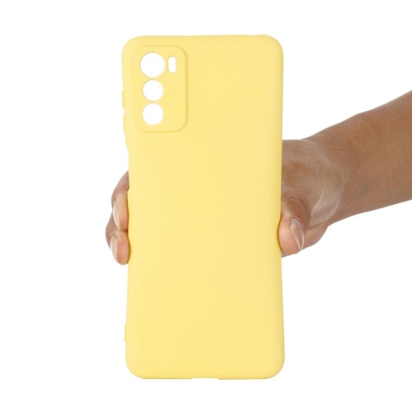 Matta nestesilikoninen kuori Motorola Moto G42 - Keltainen Yellow