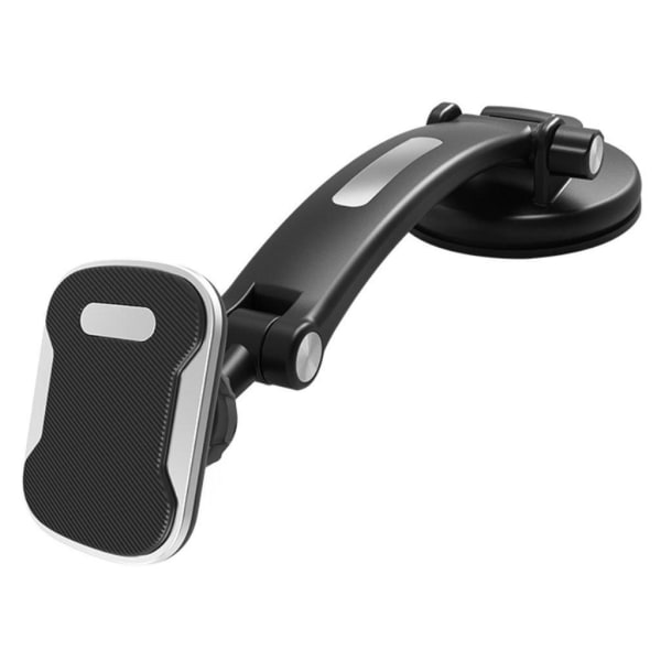 CT15 long arm rotatable magnetic car phone holder Black
