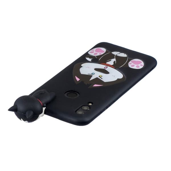 Huawei P Smart 2019 3D Djur Docka fodral - Hund multifärg