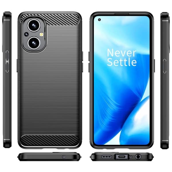 Carbon Flex Etui OnePlus Nord N20 5G - Sort Black