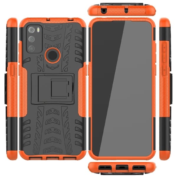 Offroad Suojakotelo Alcatel 3l (2021) - Oranssi Orange