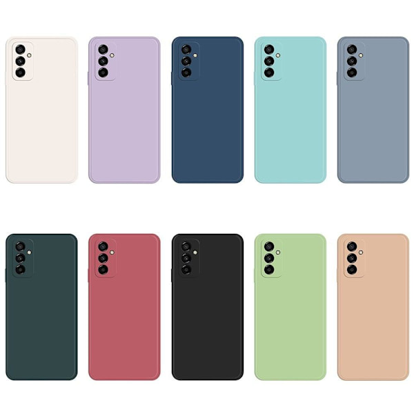 Avfasat gummerat droppskydd för Samsung Galaxy M23 / F23 - Beige Brun