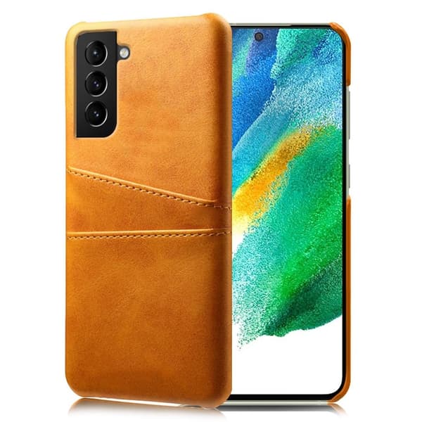 Dual Card Samsung Galaxy S21 FE cover - Orange Orange