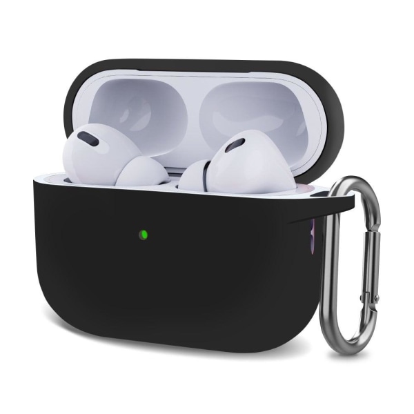 AirPods Pro 2 silicone case with buckle - Black Black