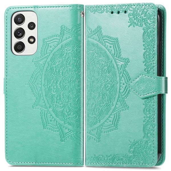 Mandala Samsung Galaxy A53 5G Flippetui - Grønn Green