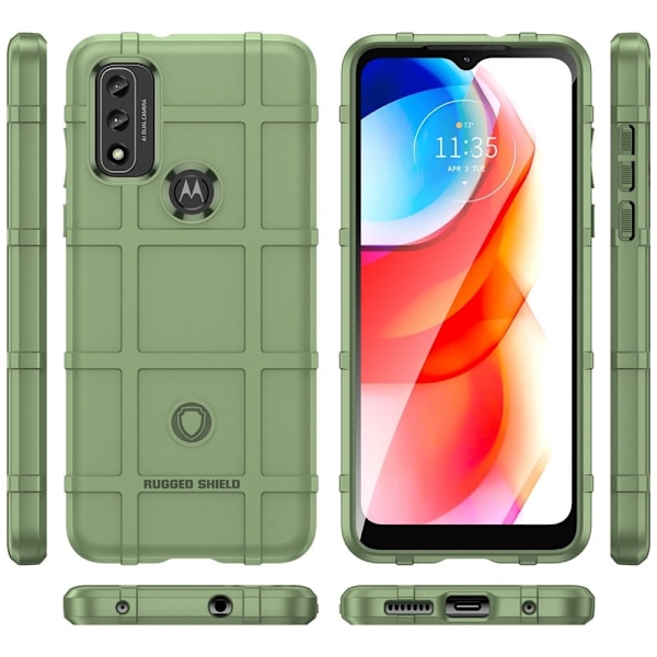 Rugged Shield Motorola Moto G Play (2022) cover - Grøn Green