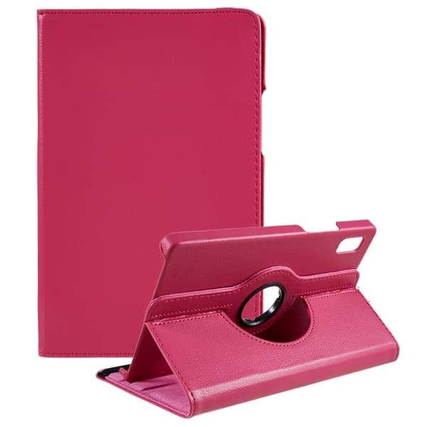 Lenovo Tab M9 enkelt läderfodral med elastiskt band - Ros Rosa
