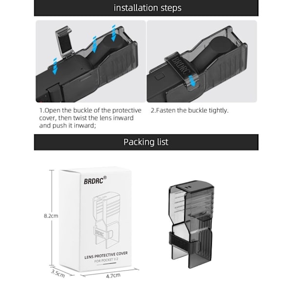 DJI Osmo Pocket 2 holdbart etui Black