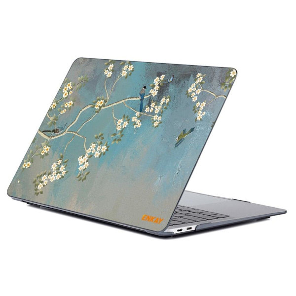 HAT PRINCE MacBook Air 13 Retina (A2179, 2020) / (A1932, 2018-2019) / M1 (A2337, 2020) fodral i vintage blomstil - Magnolia Grön