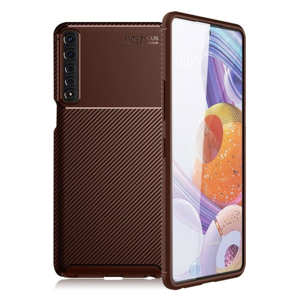 Carbon Shield LG Stylo 7 4G case - Brown Brown