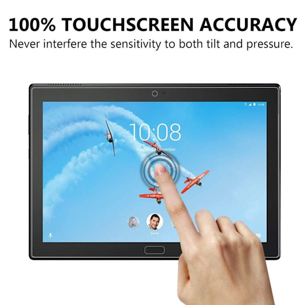 Lenovo Tab P10 9H arc edge tempered glass screen protector Transparent